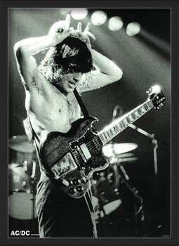 Rámovaný plakát AC/DC - Angus Young 1979