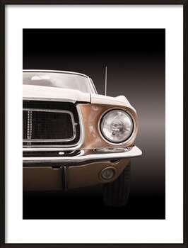 Plakát American classic car Mustang Coupe 1968