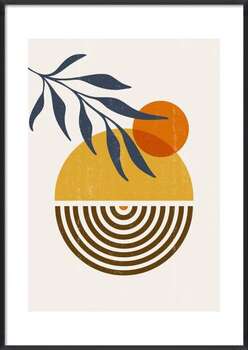 Plakát Abstract  Sun print boho minimalist