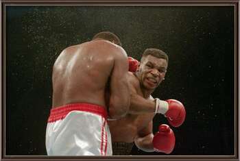 Plakát Mike Tyson Delivers KO Punch To Larry Holmes