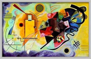 Umělecký tisk Žlutá, červená, modrá