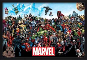 Rámovaný plakát Marvel - Universe