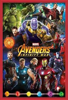 Rámovaný plakát Avengers: Infinity War – Characters