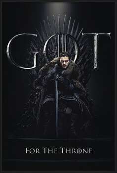 Rámovaný plakát Hra o Trůny (Game of Thrones) - Jon For The Throne