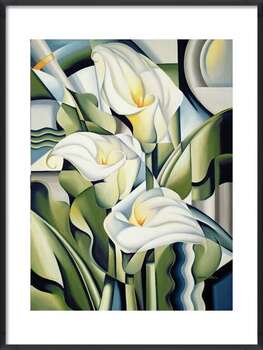 Plakát Cubist Lilies