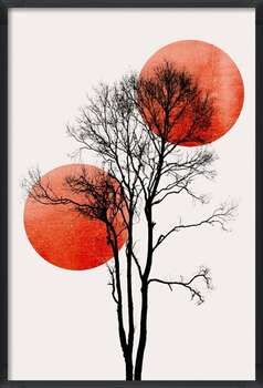 Plakát Sun and Moon hiding