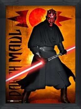 Rámovaný plakát STAR WARS - darth maul