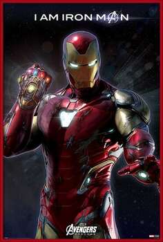 Rámovaný plakát Avengers Endgame - I Am Iron Man