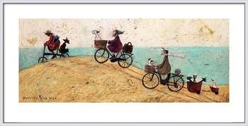 Rámovaný plakát Sam Toft - Electric Bike Ride