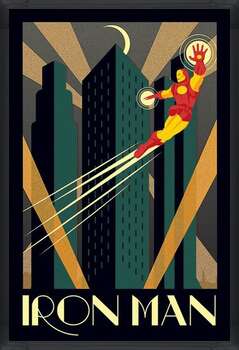 Rámovaný plakát Marvel Deco - Iron man